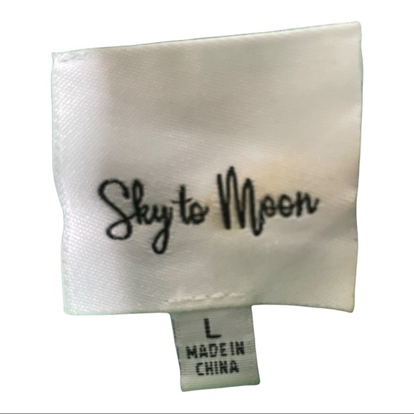 Sky to moon fitted dress size large. Open low back. Square front neck green LG - Picture 10 of 11